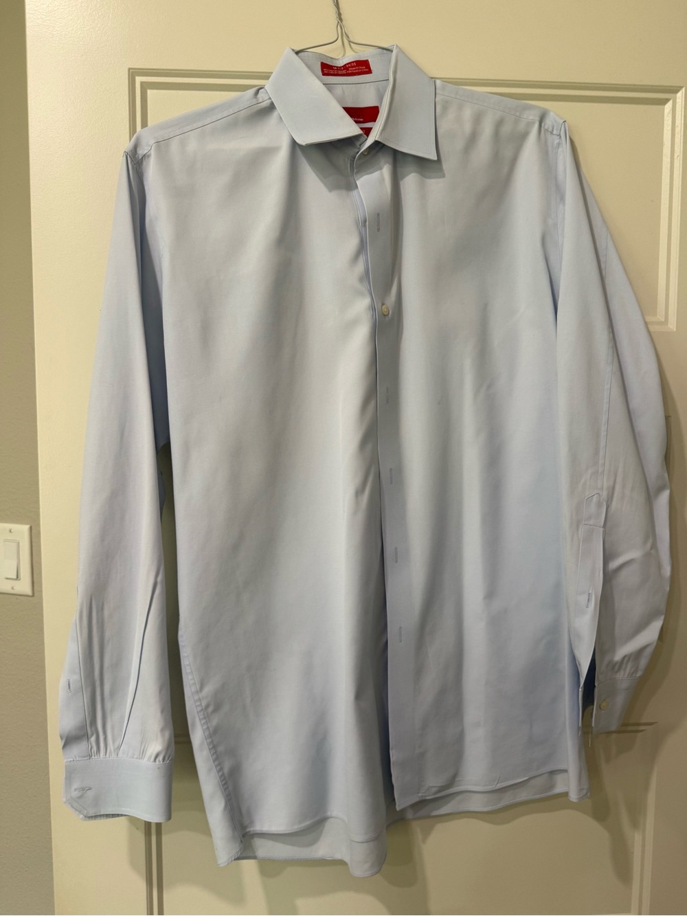 Saks Fifth Avenue Pale Blue Men's Dress Shirt - Spread Collar